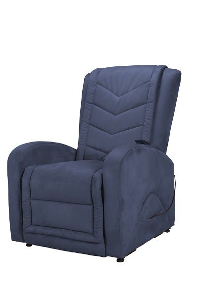 Poltrona microfibra ilaria blu