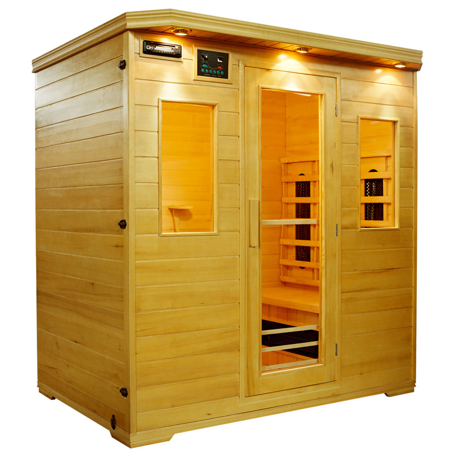 Sauna Infrarossi 150x120x190 4 Posti con Cromoterapia