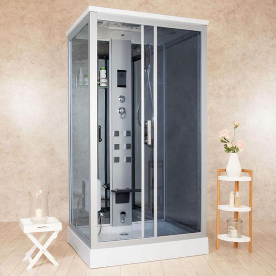Cabina idromassaggio 110x90 cm box doccia multifunzione disponibile anche con sauna CB069