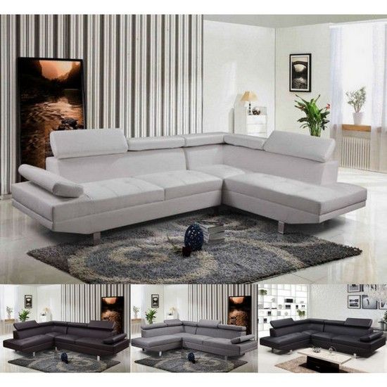 Divano Angolare Soggiorno Sofa Destro O Sinistro Pelle Microfibra Salotto 5 Ebay