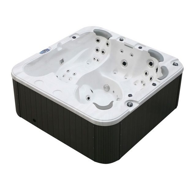 Mini piscina con idromassaggio ad acqua e aria 230x230 con 6 sedute ozonoterapia riscaldatore led MP04