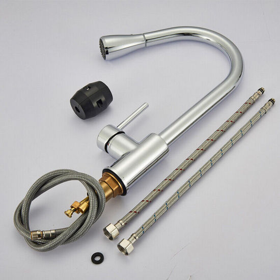 Set Ricambio Rubinetto Cucina Estraibile Con Soffione Doccia E Getto Spray