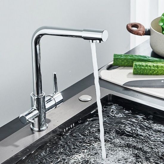 Rubinetto Bagno Lavabo Rubinetto Per Lavabo, Alto Miscelatore Monocomando Per Lavabo Argento Fredda E Calda Regolabile 84802046 Miscelatore Alto Lavabo Bagno - 4