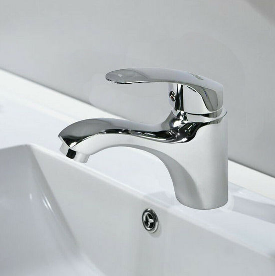 Miscelatore per lavabo rubinetto in lega metallica cromato RB132