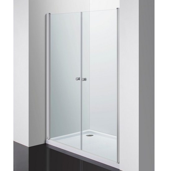Porta doccia apertura saloon cristallo 6 mm trasparente o opaco H190 cm PR030