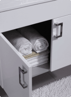 Arredo Corfù 74cm disp. 5 colori lavabo ceramica o cristallo