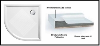 Box Doccia Semicircolare con Piatto Doccia in diverse misure
