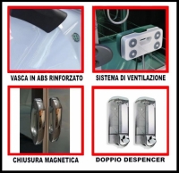 Cabina e Vasca Idromassaggio Box Doccia SAUNA 80x80 o 90x90