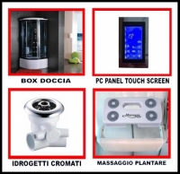 Cabina e Vasca Idromassaggio Box Doccia SAUNA 80x80 o 90x90