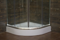 Box Doccia semicircolare vetro Trasparente o Opaco 80x80 90x90