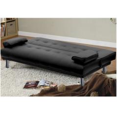 divano-letto-reclinabile-ecopelle-nero-aperto