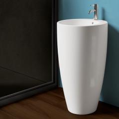 lavabo-freestanding-rotondo-bianco-lucido-dettagli