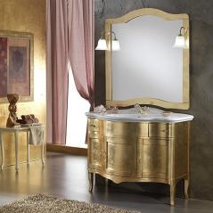 mobile-bagno-donatello-arte-povera-foglia-oro