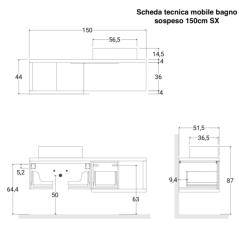 mobile-bagno-sospeso-150-cm-sx-e-specchio-scheda-tecnica