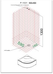 Cabina e Vasca Idromassaggio Box Doccia SAUNA 80x80 o 90x90