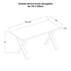 tavolo-allungabile-140-220x90-cm-con-gambe-a-x-8x4-cm-scheda-tecnica