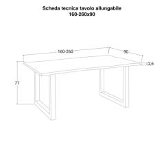 tavolo-allungabile-160-260-cm-con-gambe-a-u-scheda-tecnica