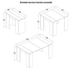 tavolo-allungabile-console-140cm-scheda-tecnica-dimensioni-configurazioni-1