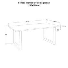 tavolo-da-pranzo-200x100-cm-in-legno-di-mango-con-gambe-a-u-scheda-tecnica