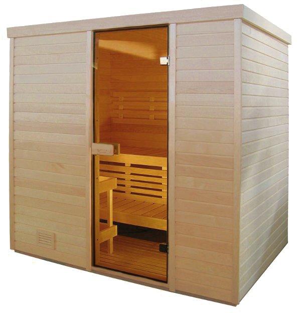 Sauna Finlandese 120x180 per 3/5 persone in abete nordico SN004