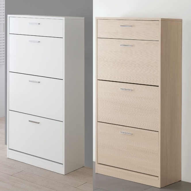 VESTIAMO CASA - Scarpiera multiuso 7 ripiani in legno di pino 3 in 1 L