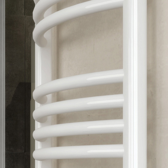 MyHomeware – Staffe Universali Bianche Per Scaldasalviette, 3 Pezzi Adatti A Tubi Curvi O Piatti Da 19-25 Mm