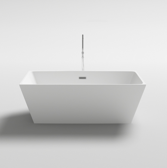 Vasca da bagno freestanding 160x80 cm bianca stile moderno VS090