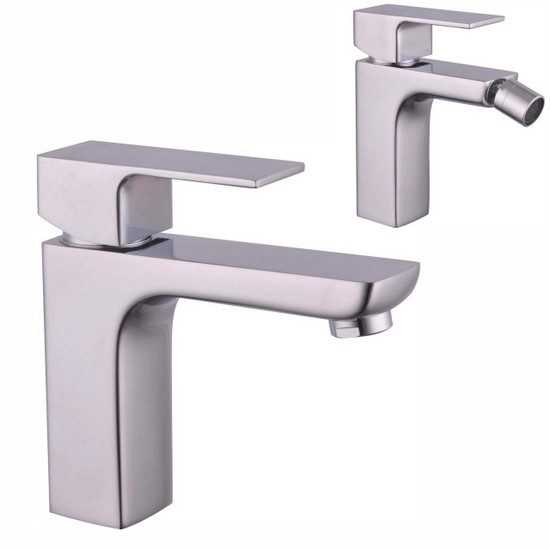 Miscelatore per lavabo e/o per bidet moderno cromato RB173