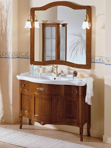 Arredo Bagno Donatello noce cm109 arte povera fatto a mano