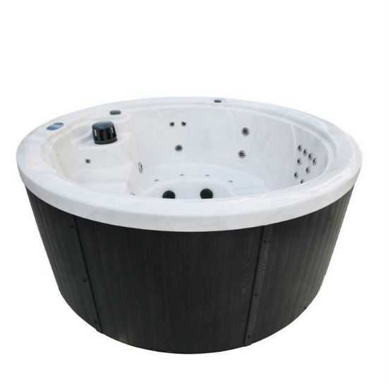 Minipiscina idromassaggio rotonda 208 cm 5 posti 33 getti ozonoterapia cromoterapia  MP27