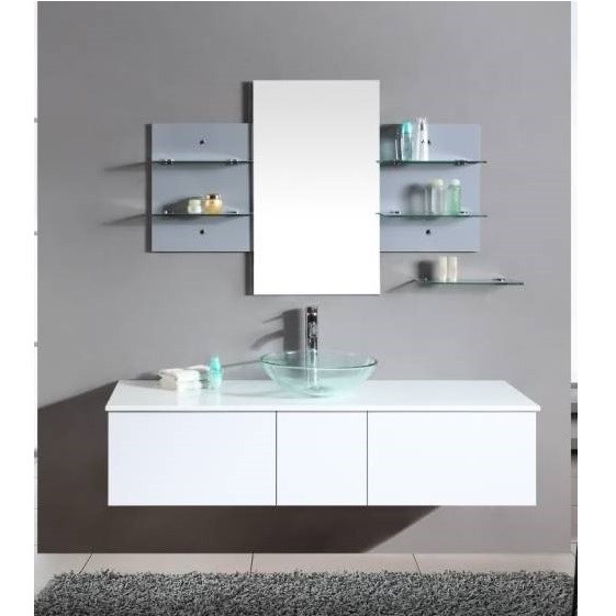 Arredo Bagno Sofia 140 bianco lavabo d'appoggio  OFFERTA