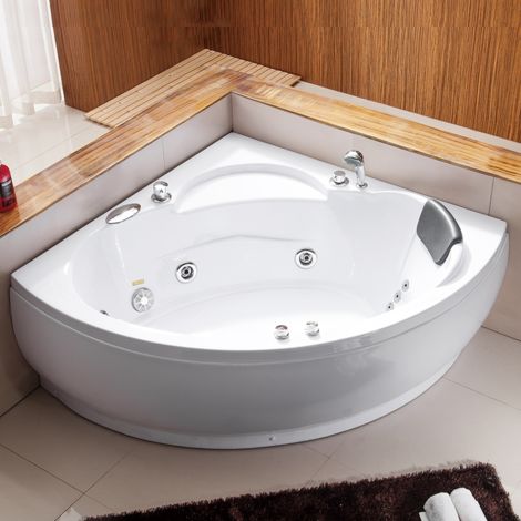 Vasca Idromassaggio 135x135 un posto con miscelatore pompa whirlpool VS001